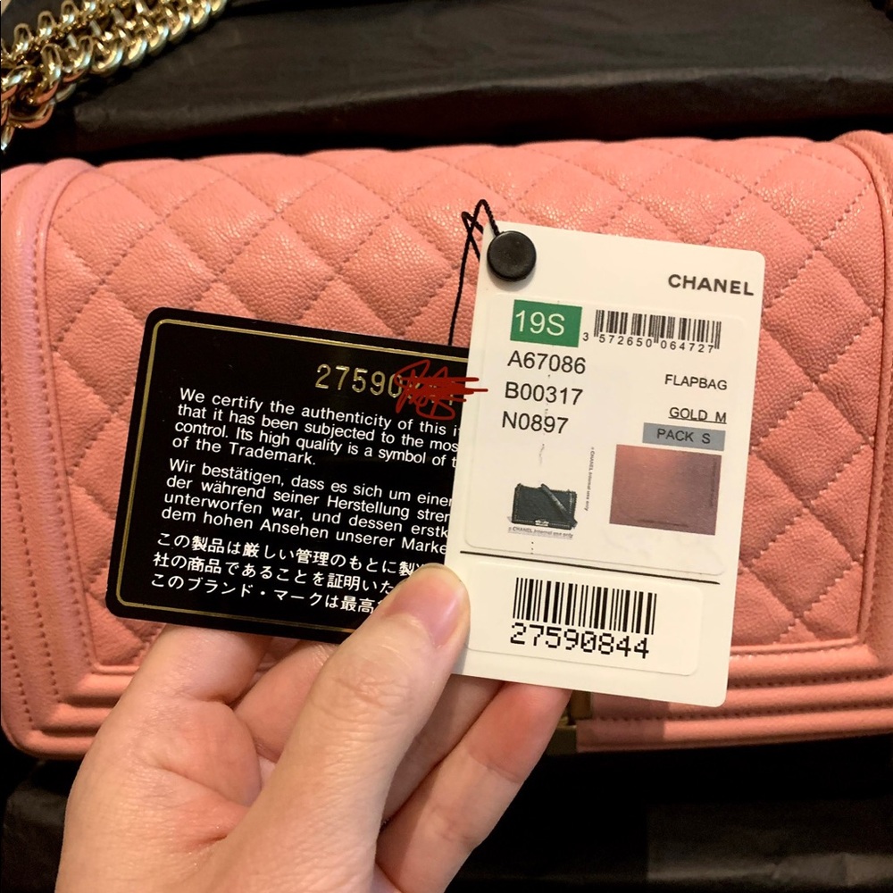 Chanel Boy Pink Caviar 19S Old Medium - Picture 14 of 14